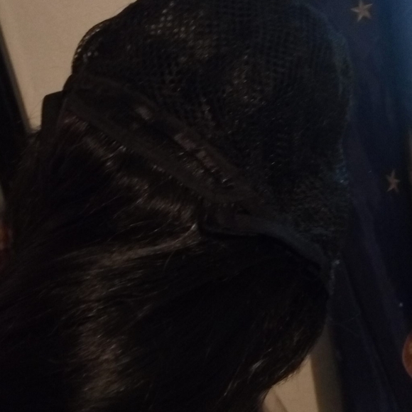 26" Human hair black wig - Picture 7 of 8